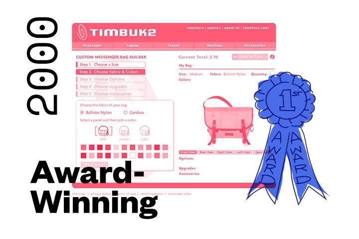 <p>Timbuk2 launches its award-winning online Bag Builder on timbuk2.com, the first of its kind. Fans all over the world can now design their own unique bag!</p>