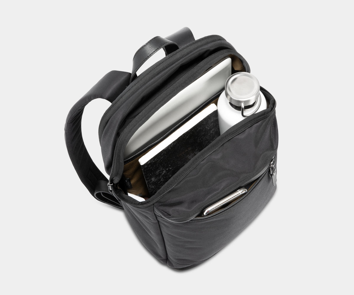 Slim clearance black backpack